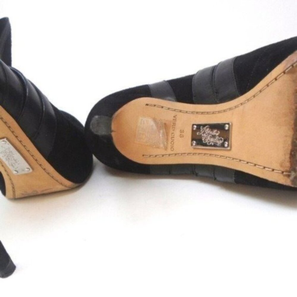 Alejandro Ingelmo Origami Suede Collar Ankle Boot 38 - Picture 5 of 6